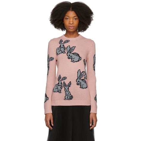 prada bunny sweater|Prada cashmere cardigan.